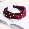 Bandeau fascia per capelli Velvet Heart Wide Headband for Women Girl Korean Autumn Winter Headband Fashion Hair Accessories Dropshipping Wholesale